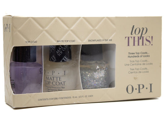 OPI 'TOP THIS' Three Top Coats, Hundreds of Colors