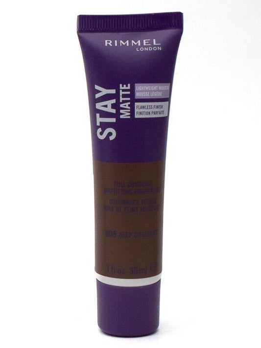 Rimmel STAY Matte Lightweight Mousse Full Coverage Mattifying Foundation, 605