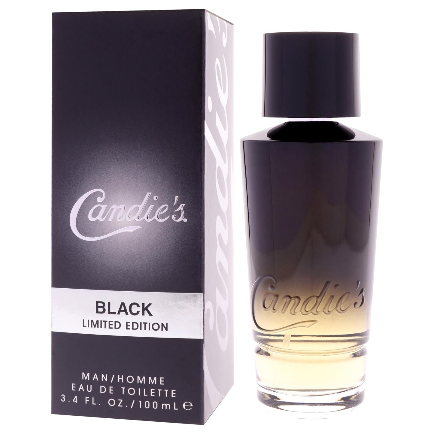 Candie's Black Eau De Toilette Spray, Fragrance for Him, Woody Cologne for Men, 3.4 fl oz, 1 Piece