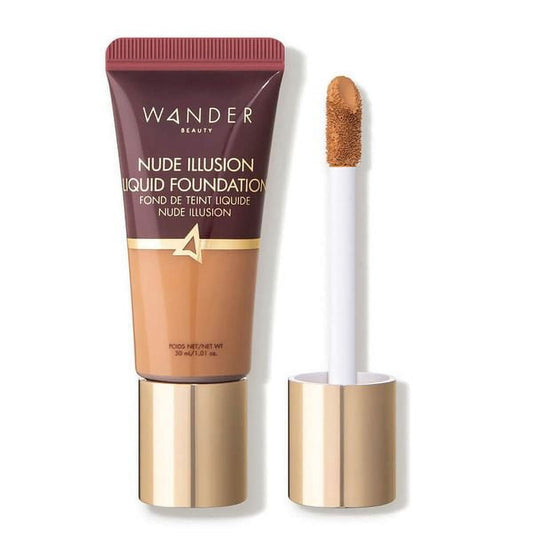 Wander Beauty Nude Illusion Liquid Foundation Golden Tan