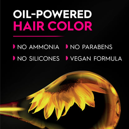 Garnier Olia Oil Powered Permanent Hair Color, 4.15 Dark Soft Mahogany