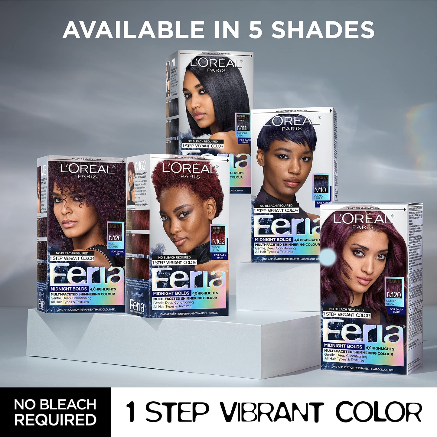 L'Oreal Paris Feria Multi Faceted Shimmering Color Hair Coloring Tool Kit