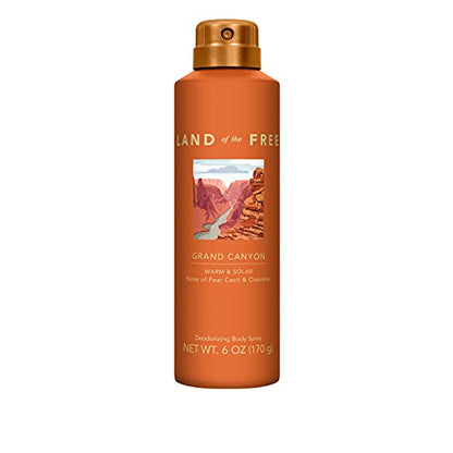 Land of the Free Grand Canyon Body Spray, 6 OZ, Pack of 1