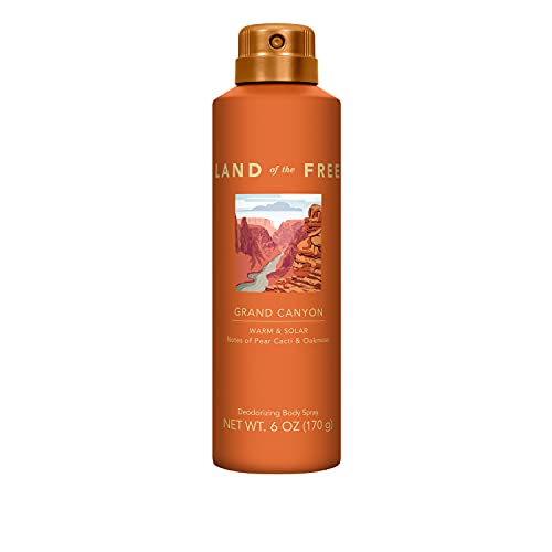 Land of the Free Grand Canyon Body Spray, 6 OZ, Pack of 1