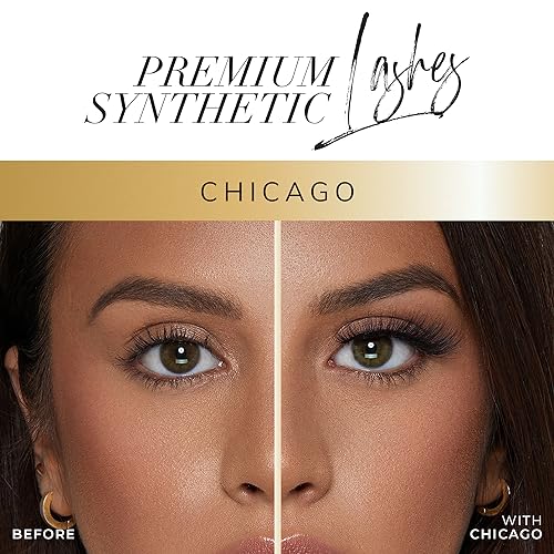 Lilly Lashes CHICAGO Premium Synthetic Mink Lashes, One Pair
