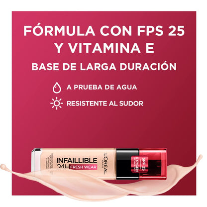 L'Oreal Paris 24H Infallible Stay Fresh Foundation 30ml - 300 Amber