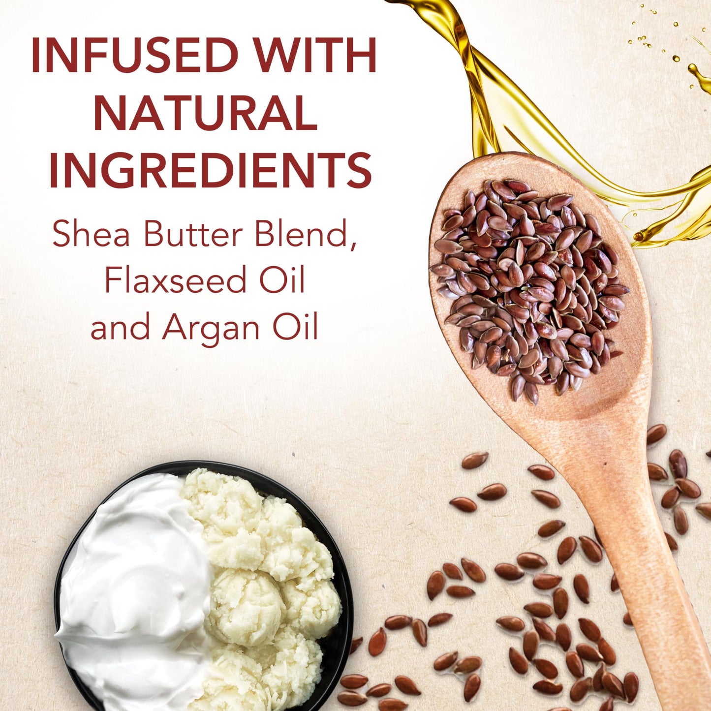 Creme of Nature Butter Blend & Flaxseed Elongate & Define Styling Cream Jelly, 8.45 oz, Dry Hair