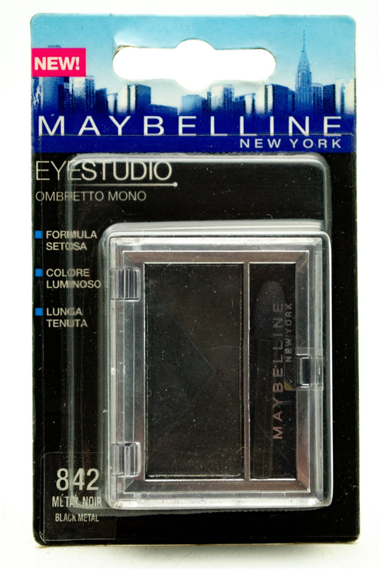 Maybelline EyeStudio 842 Black Metal Eye Shadow (Italian Packaging)
