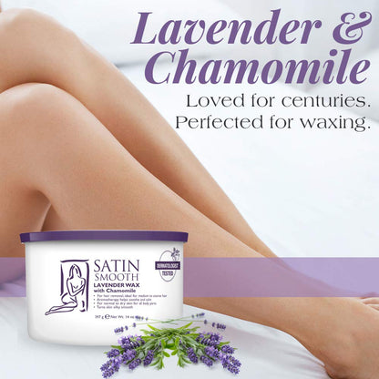 Satin Smooth Lavender Wax with Chamomile 14 oz