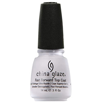 china glaze FAST FORWARD Top Coat, Dries in Seconds  .5 fl oz