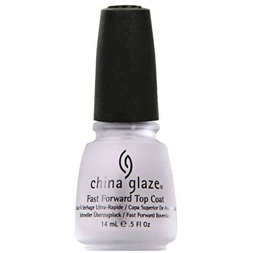china glaze FAST FORWARD Top Coat, Dries in Seconds  .5 fl oz