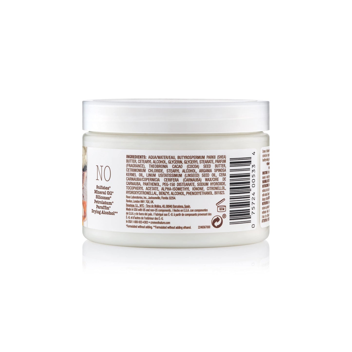 Creme of Nature Butter Blend & Flaxseed Stretch & Define Hair Styling Cream Pudding 11.5 oz