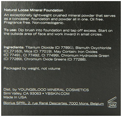 Youngblood Natural Loose Mineral Foundation, Mahogany  .35oz