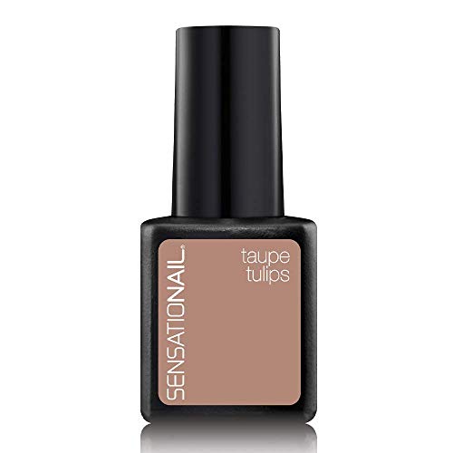 SensatioNail COLOR GEL POLISH.  Up to 2 Weeks of Dazzling Damage-Proof Wear, for use with LED lamp, Taupe Tulips  .25 fl oz