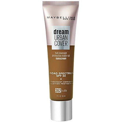Maybelline Dream Urban Cover Full Coverage Foundation Makeup, SPF 50