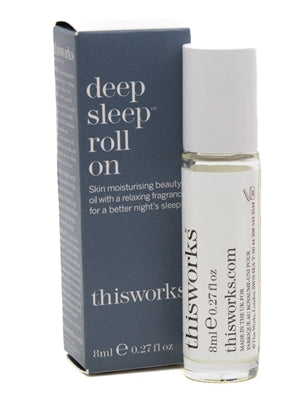 this works* DEEP SLEEP Roll On Moisturizing Oil with Relaxing Fragrance for Better Sleep  .27 fl oz