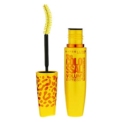 Maybelline New York Volum' Express The Colossal Cat Eyes Washable Mascara Makeup, Glam Black, 2 Count