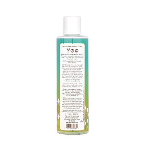 Pacifica KALE WATER Micellar Cleansing Tonic, Rinse Free Cleanser + Remove Stubborn Makeup + Tone Skin  8 fl oz