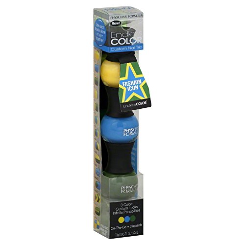 Physicians Formula Endless Color Custom Nail Trio Fashion Icon total .45 Fl Oz.