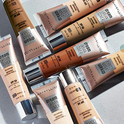 Maybelline Dream Urban Cover Full Coverage Foundation Makeup, SPF 50