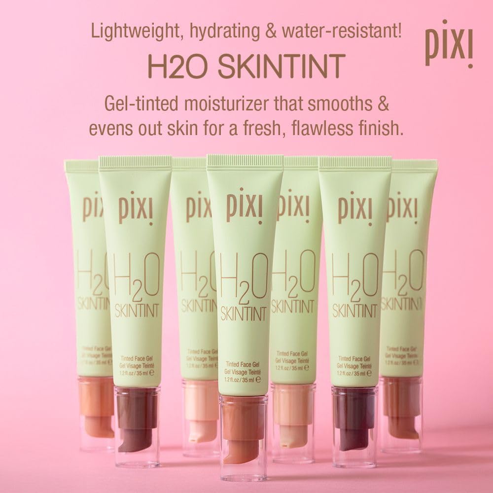 PIXI by Petra H2O Skintint Foundation Tinted Face Gel Cinnamon 1.2 fl Oz/35ml