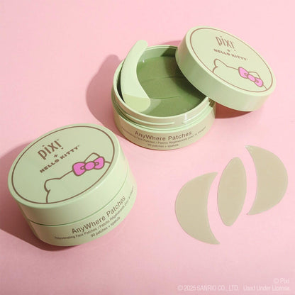 Pixi + Hello Kitty AnyWhere Multipurpose Hydrogel Patches, Hyaluronic, Caffeine