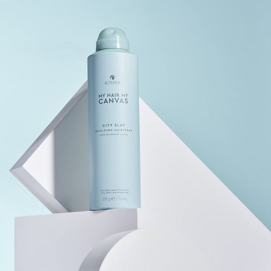 Alterna My Hair My Canvas City Slay Shielding Hairspray, 7.4 Fl Oz | Vegan | Buildable, Flexible Hold | Humidity & Heat Protection | Sulfate Free