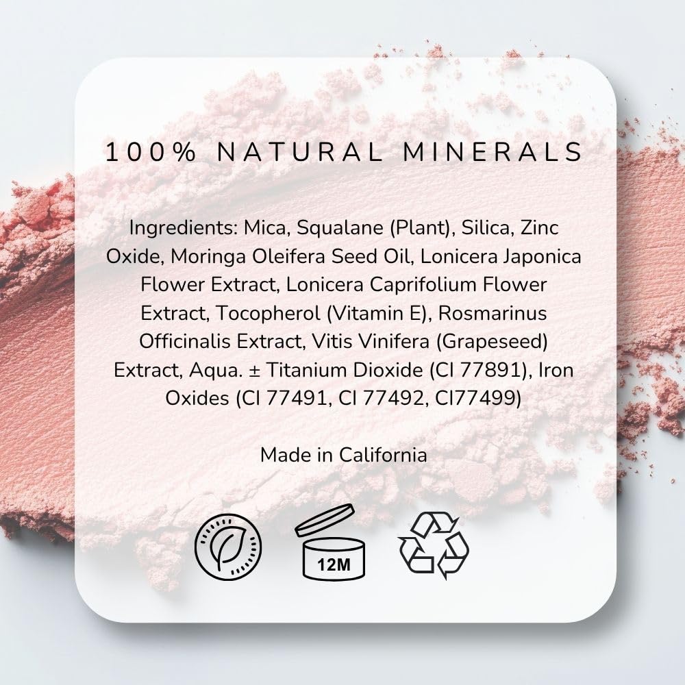 Emani Blush & Bronzer - Natural Mineral Pressed Bronzer for Face - Radiant Skin Blush for Sun Kissed Glow, All Skin Types including Sensitive Skin, Copacabana