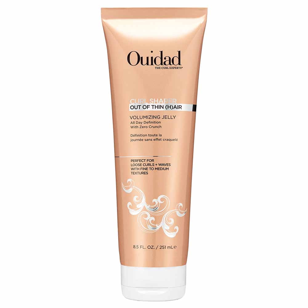 Ouidad Curl Shaper Out Of Thin Hair Curl Jelly, Crunch-Free Formula Hair Volumizer 8.5 oz
