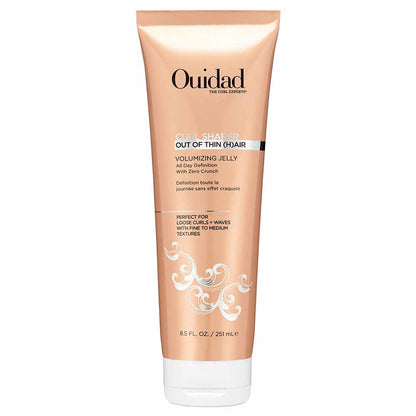 Ouidad Curl Shaper Out Of Thin Hair Curl Jelly, Crunch-Free Formula Hair Volumizer 8.5 oz