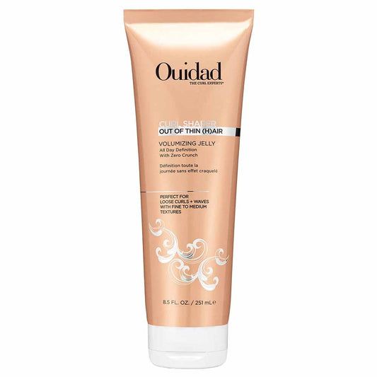 Ouidad Curl Shaper Out Of Thin Hair Curl Jelly, Crunch-Free Formula Hair Volumizer 8.5 oz
