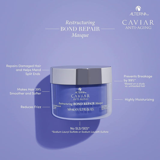 Alterna Caviar Anti-Aging Restructuring Bond Repair Masque Mask 5.7 Ounce 169 Milliliters