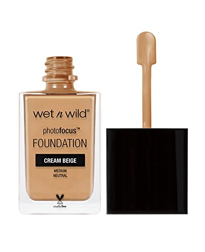 wet n wild PHOTOFOCUS Foundation 369C  Cream Beige, Medium Neutral  1 fl oz