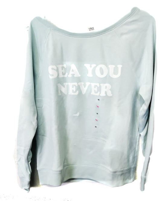 Victoria's Secret 'Sea You Never' Sweatshirt mint green Size XS
