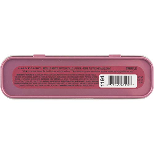 Hard Candy METALLIC MOUSSE Matte Metallic Lip Color, 1194 Truffle  .22oz