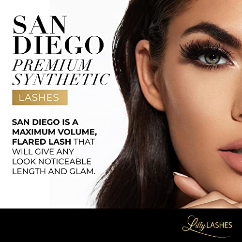 Lilly Lashes SAN DIEGO Premium Synthetic Mink Lashes, One Pair