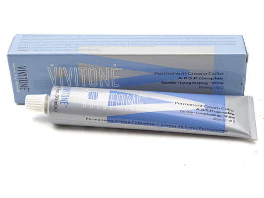 Vivitone Permanent Cream Color, ABSP Complex 6RV Dark Red Violet  3 oz