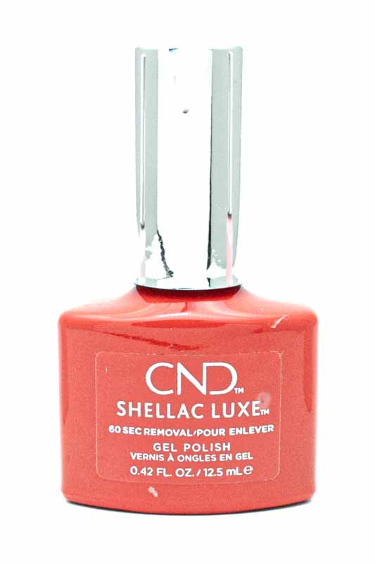 CND Shellac Luxe 60 Second Removal Gel Polish, 112 Electric Orange  .42 fl oz