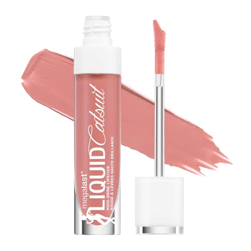 wet n wild Megalast LIQUID CATSUIT High Shine Lipstick, 941B Peach Stole My Look  .2oz