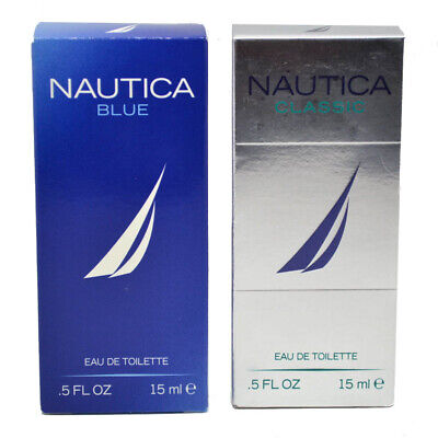 Nautica Classic or Blue Eau de Toilette .5 Oz POUR- You Choose