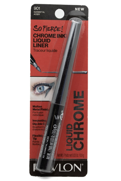 Revlon SO FIERCE Chrome Ink Liquid Liner, 901 Gunmetal   .03 oz