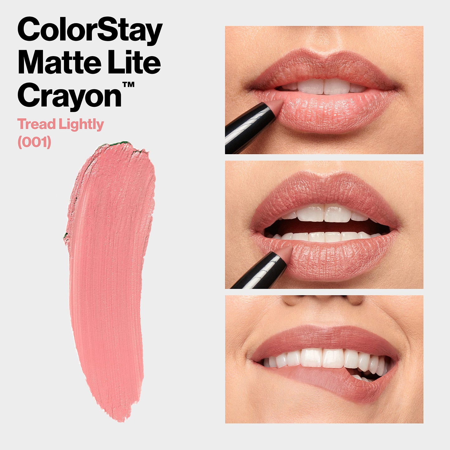 Revlon COLORSTAY Matte Finish Crayon, 001 Tread Lightly .049oz