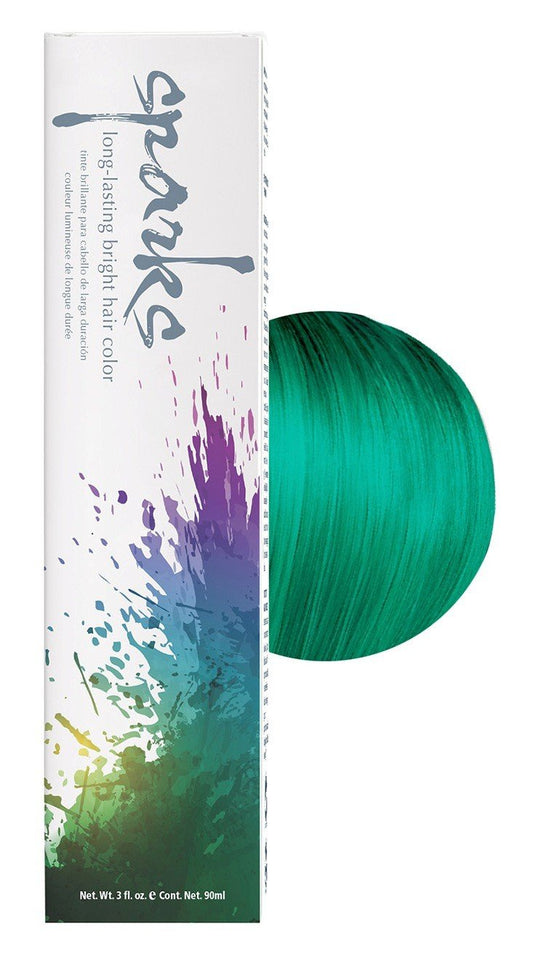 sparks LONG LASTING Bright Hair Color, Green Envy  3 fl oz
