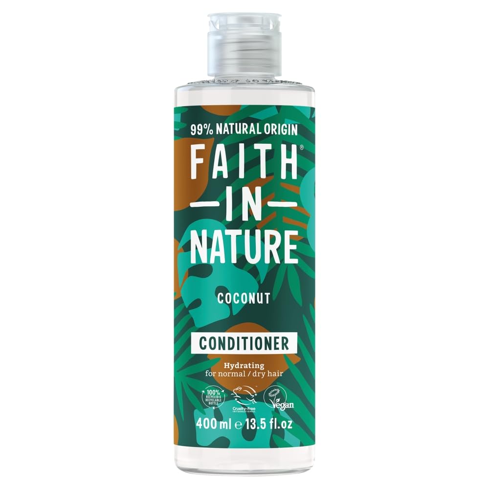 faith in nature COCONUT Conditioner for Normal to Dry Hair  13.5 fl oz
