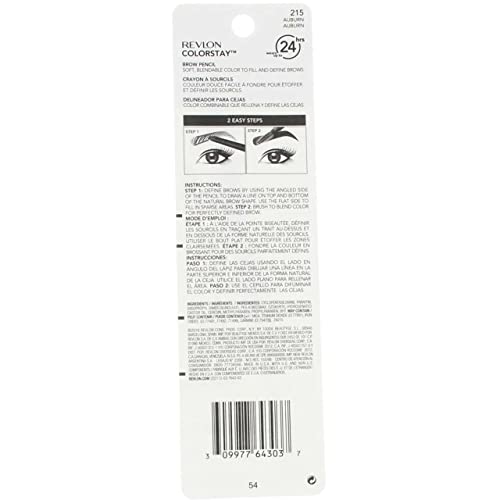 Revlon ColorStay Brow Pencil, 215 Auburn  .012oz