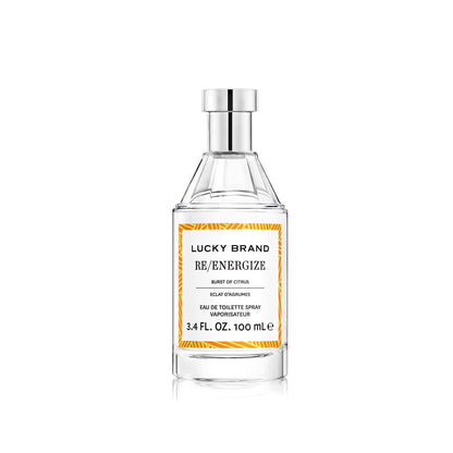 Lucky Brand RE/ENERGIZE  Burst of Citrus Eau de Toilette 3.4 Oz