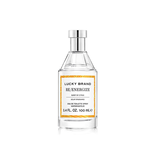 Lucky Brand RE/ENERGIZE  Burst of Citrus Eau de Toilette 3.4 Oz