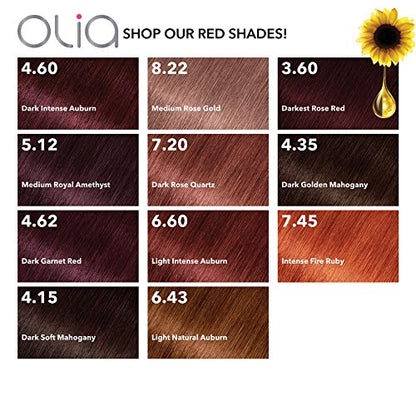 Garnier Olia Oil Powered Permanent Hair Color, 8.22 Medium Rose Gold