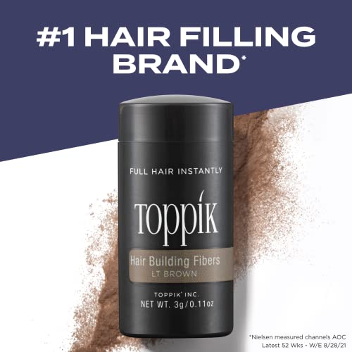 Toppik Hair Building Fibers, Lt Brown  .42oz