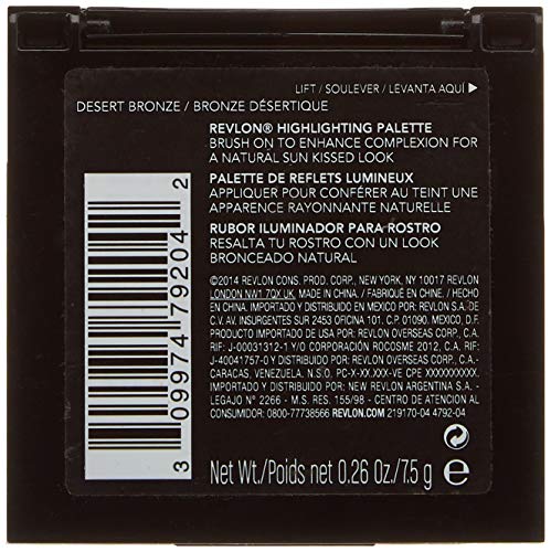 Revlon Highlighting Palette, Peach Glow, 0.26 Ounce